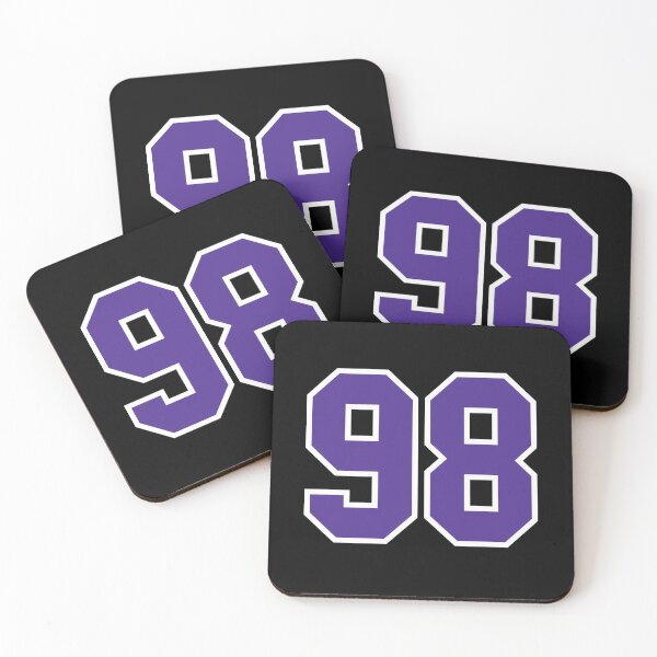 Item preview, Ninety-Eight Purple Jersey Number Sports 98 designed and sold by HelloFromAja.