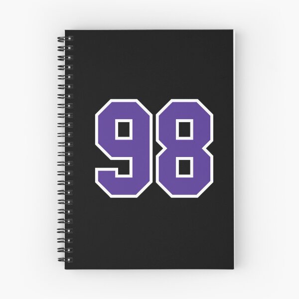 Item preview, Camiseta morada número noventa y ocho Deportes 98 designed and sold by HelloFromAja.