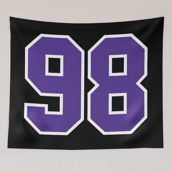 Item preview, Ninety-Eight Purple Jersey Number Sports 98 designed and sold by HelloFromAja.