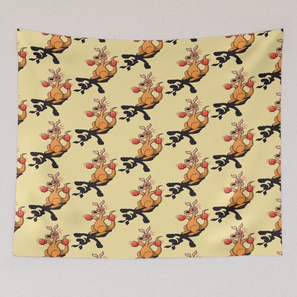 Item preview, Boxing Kangaroo attacked by his own shadow! designed and sold by Zoo-co.