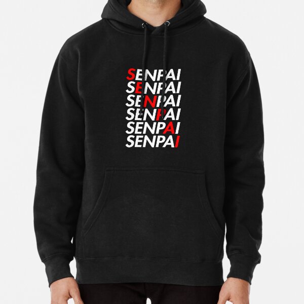 Senpai hoodie black hot sale