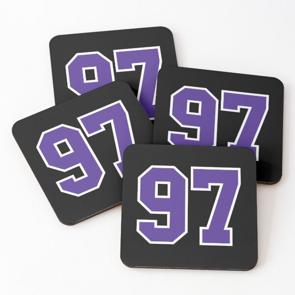 Item preview, Ninety-Seven Purple Jersey Number Sports 97 designed and sold by HelloFromAja.