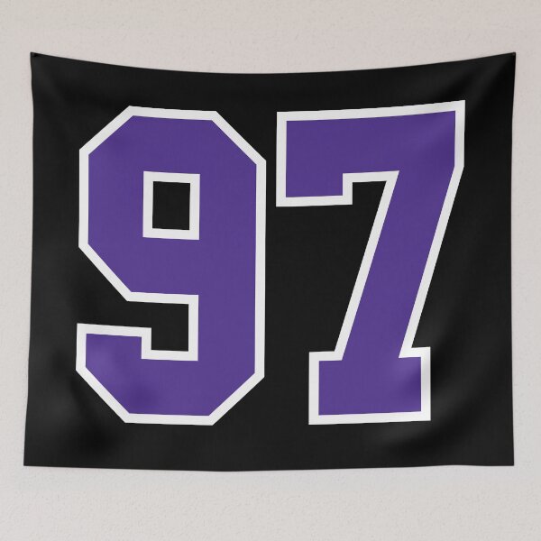 Item preview, Ninety-Seven Purple Jersey Number Sports 97 designed and sold by HelloFromAja.