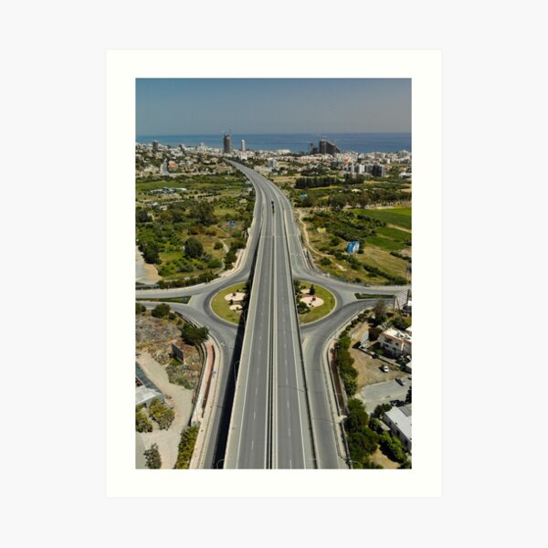 Highway Lockdown - Germasogeia Art Print