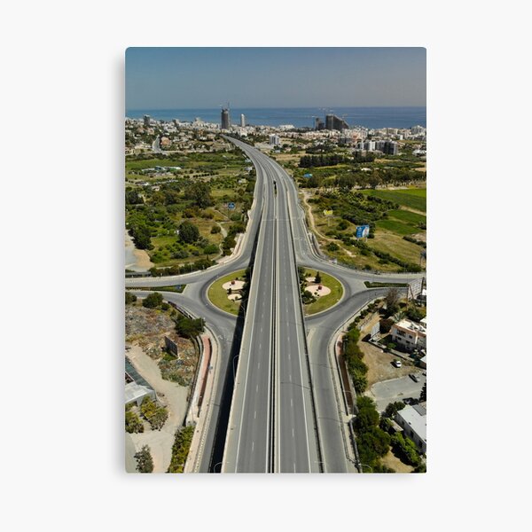 Highway Lockdown - Germasogeia Canvas Print