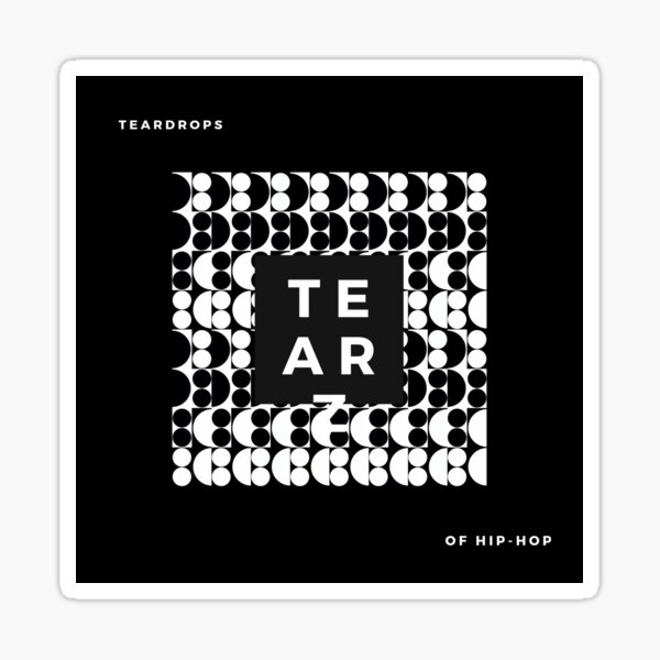 Black/white TEAR Sticker