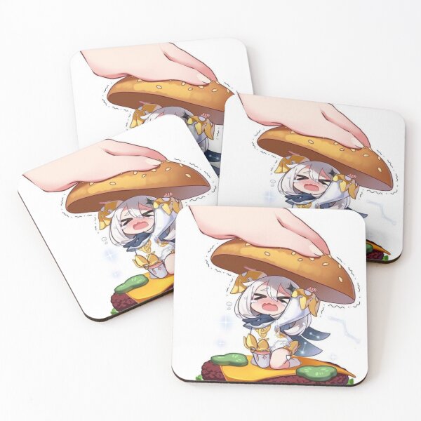 Item preview, genshin impact paimon linda hamburguesa designed and sold by Weedyff.