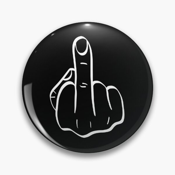 Item preview, white middle finger emoji designed and sold by skenningtonFX.