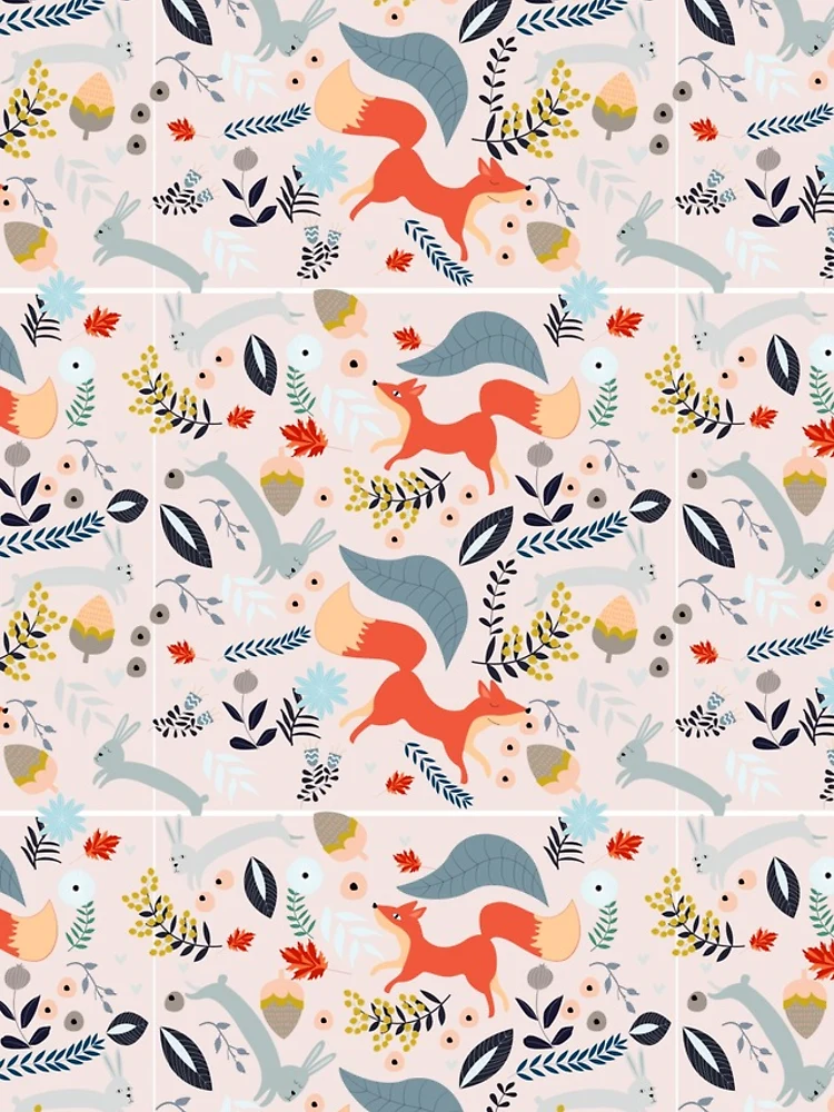 Thumbnail 4 of 4, iPhone Case, Christmas Fox Rabbit Pattern designed and sold by PatternSquare.