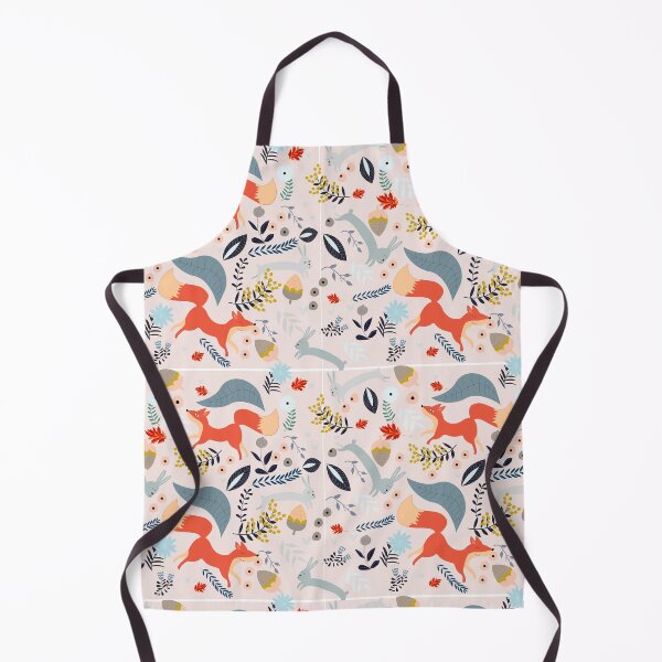 Item preview, Christmas Fox Rabbit Pattern designed and sold by PatternSquare.