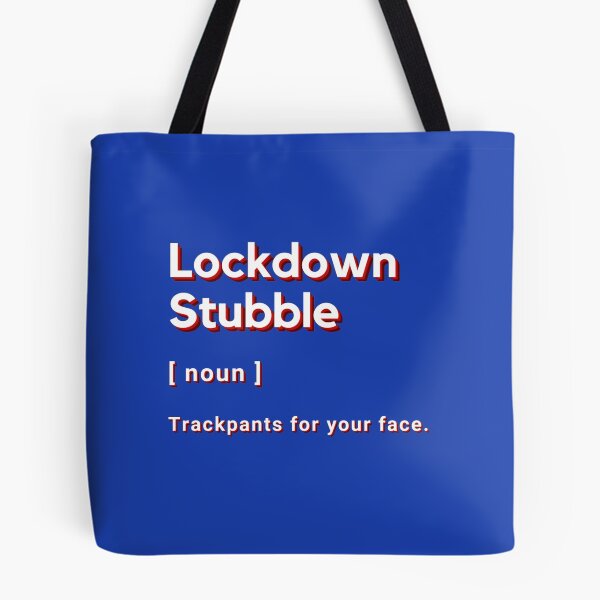 Item preview, Lockdown Stubble - Noun - Trackpants for your face. designed and sold by Artography Designs.
