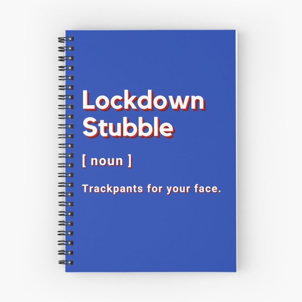 Item preview, Lockdown Stubble - Noun - Trackpants for your face. designed and sold by Artography Designs.