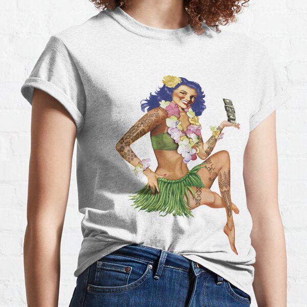 Hawaiian Pin-up Classic T-Shirt