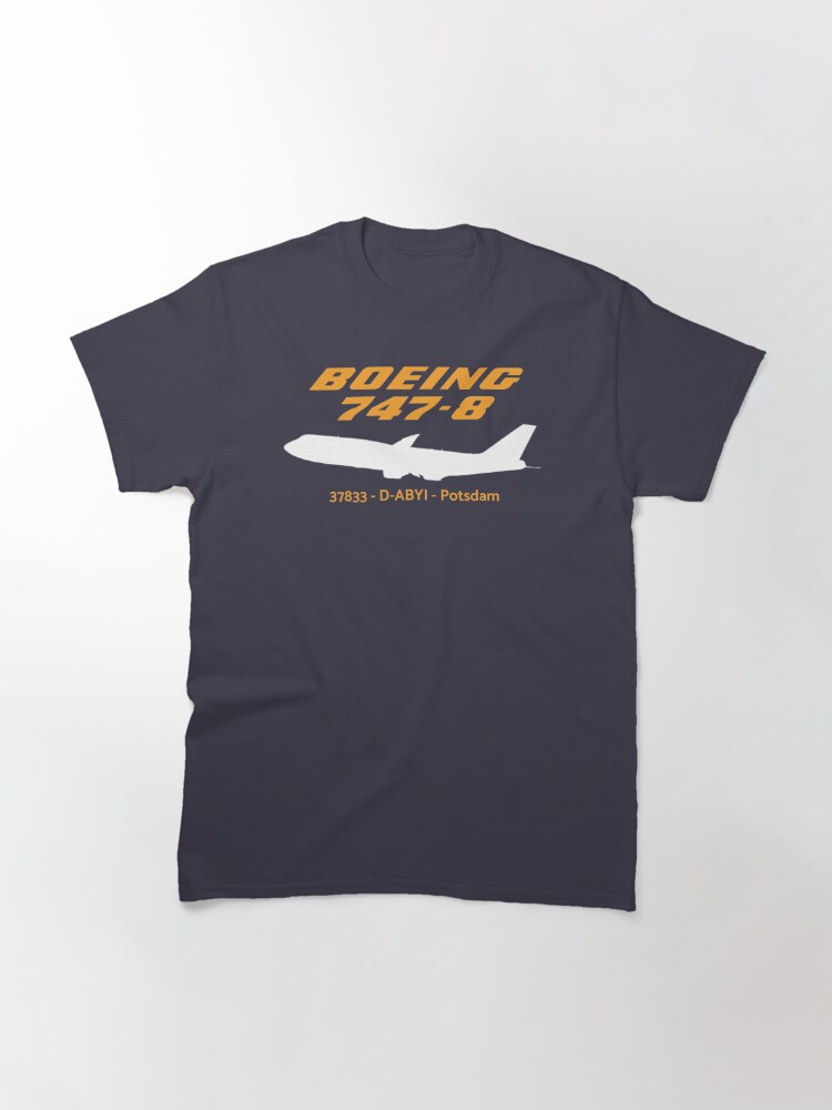Alternate view of Boeing 747-8 37833 D-ABYI (White)  Classic T-Shirt