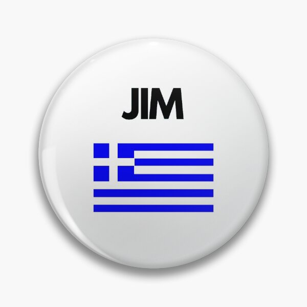 Item preview, Jim Greek Name with Greek Flag Design designed and sold by TheGreekGuy.