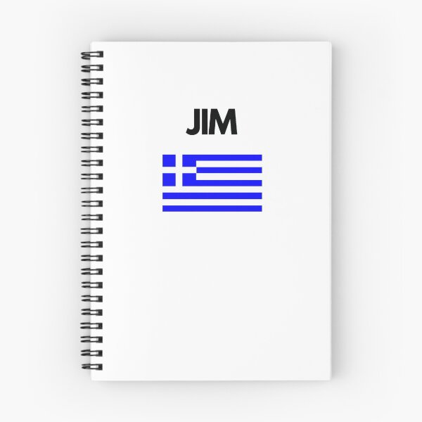 Item preview, Jim Greek Name with Greek Flag Design designed and sold by TheGreekGuy.