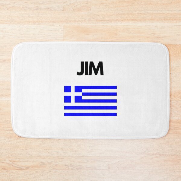Item preview, Jim Greek Name with Greek Flag Design designed and sold by TheGreekGuy.