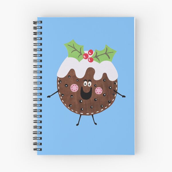 Item preview, Christmas Pudding - Blue Background designed and sold by Helen McCartney Designs.