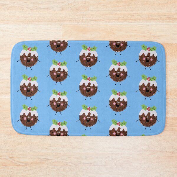 Item preview, Christmas Pudding - Blue Background designed and sold by Helen McCartney Designs.
