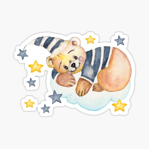 Item preview, Bear hugs clouds, Sweet dreams stars and cloud designed and sold by InaDim.