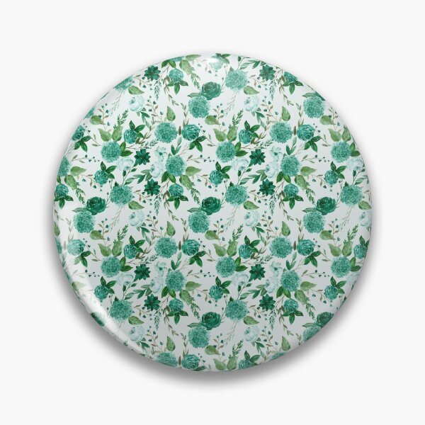 Artikelvorschau, Türkisfarbenes, elegantes Aquarell-Blumenstrauß-Picknick-Muster entworfen und verkauft von everything4eva.