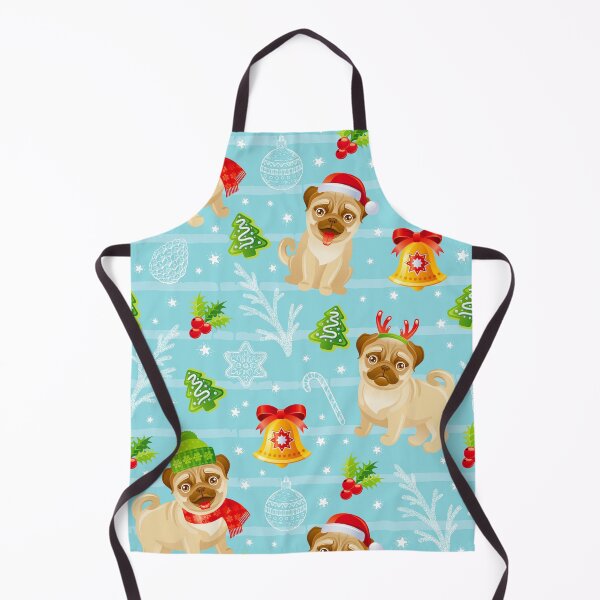 Item preview, Christmas Pug Pattern designed and sold by PatternSquare.