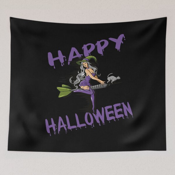 Item preview, Happy Halloween Witch on Darts Costume Gift designed and sold by Luxara1.