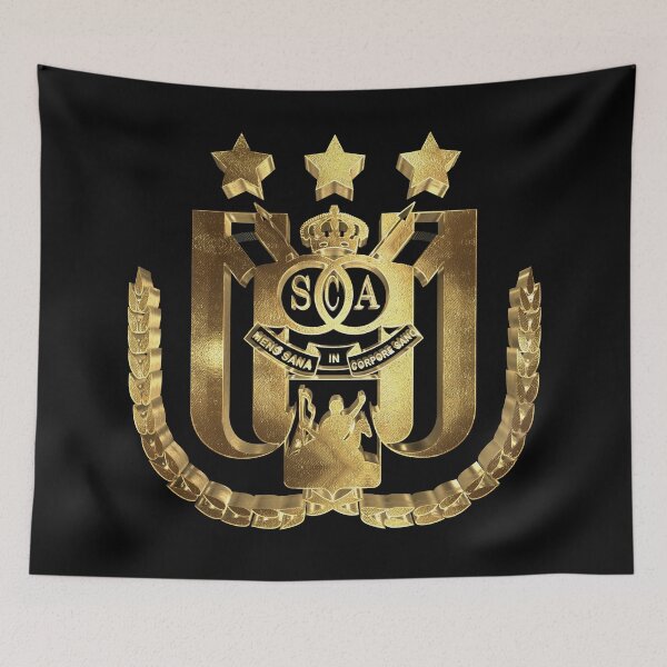Item preview, Golden Brussels Football Anderlecht Ultras Belgium designed and sold by infrontofyou.