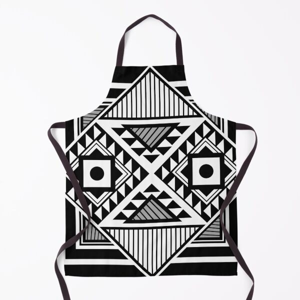 Item preview, Preppy Black and White Triangle Square Abstract Aztec Tribal Pattern designed and sold by IamTrending.