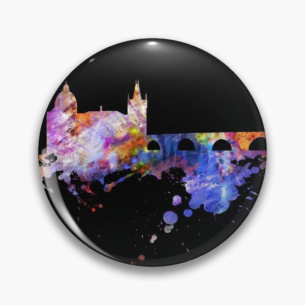 Item preview, Prague Czech Republic Skyline Czech Charles Bridge designed and sold by DerNerd.