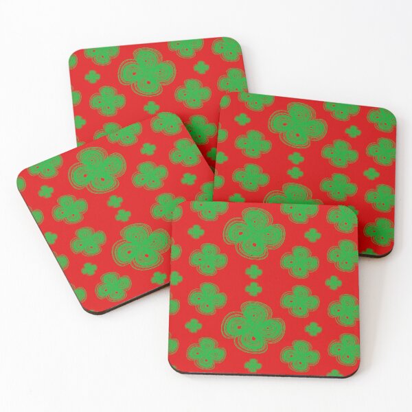 Item preview, Many double chaotic strange attractor design pattern Christmas Colours - green designed and sold by rahilvalani.