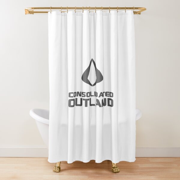 Consolidated Outland Star Citizen Logo Gray Shower Curtain