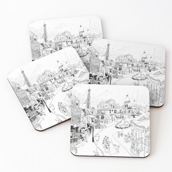 Item preview, Madeline Paris street Scene Black and white designed and sold by elopez7228.