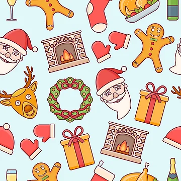 Artwork thumbnail, Christmas Pattern by PatternSquare