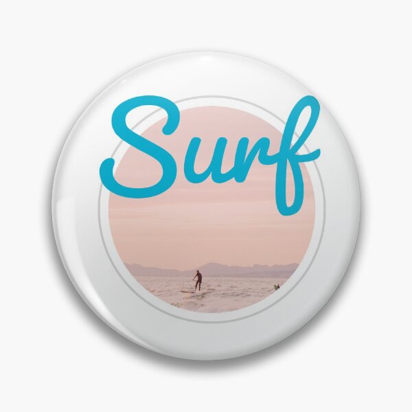 Item preview, SURF - SURFING - Circle - BEST SURFING  - blue - unique photography  designed and sold by Tropical Blood.