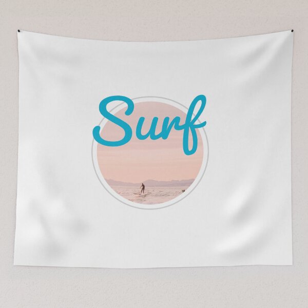 Item preview, SURF - SURFING - Circle - BEST SURFING  - blue - unique photography  designed and sold by Tropical Blood.