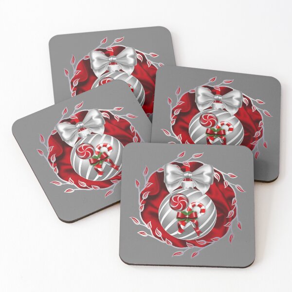 Item preview, Ruby Red Satin & Silver Shine Christmas! designed and sold by PawsitiveMum.