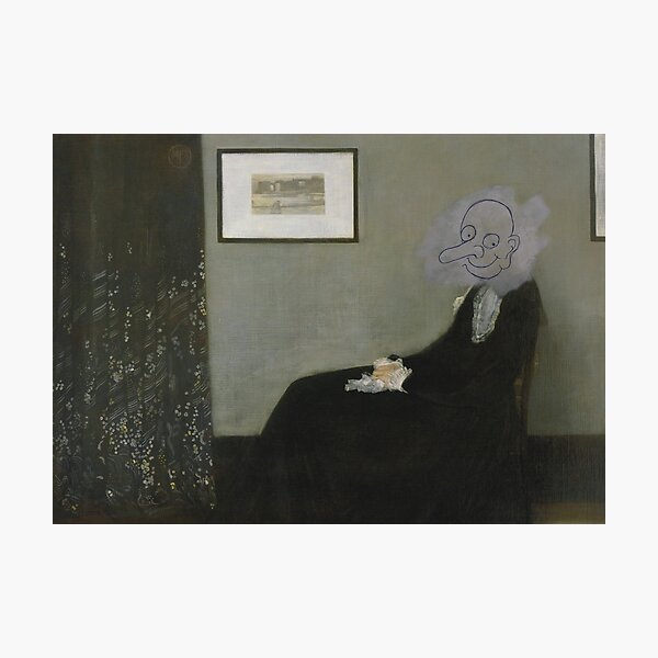 Mr Bean Whistler Mother Photographic Print