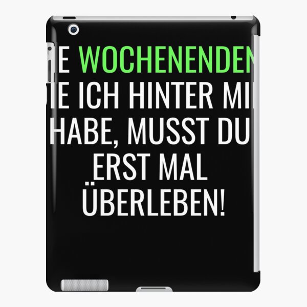 "Lustige Sprüche Geburtstag Geschenkidee " iPad Case & Skin by