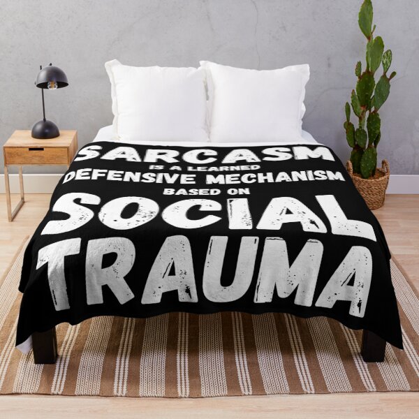 Item preview, Autismo Memes El sarcasmo es un mecanismo defensivo aprendido basado en el trauma social Verdad del autismo Orgullo autista Autista y orgulloso Neuroatípico Neurodivergencia Neurodivergente Aspie Aspergers designed and sold by Nathalie Aynié.