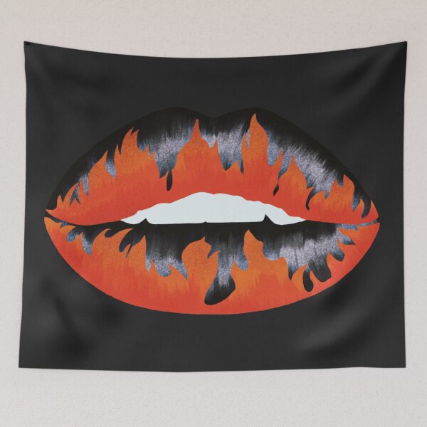 Item preview, flaming fire lips designed and sold by crizzysketch.