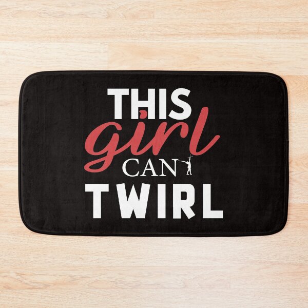 Item preview, This Girl Can Twirl, Rhythmic Gymnastics Quote, Funny Gymnastic designed and sold by Aerial Addicts.