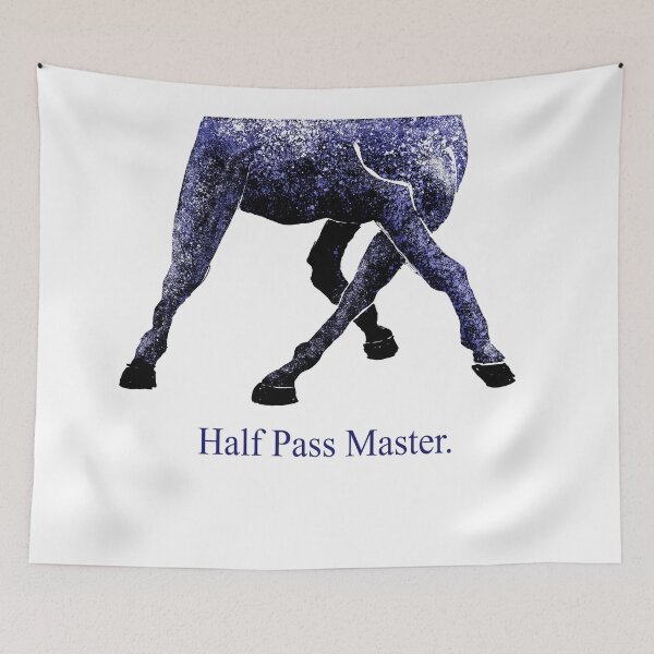Item preview,  Dressage - Half Pass Master. blue horse designed and sold by BasicClear.