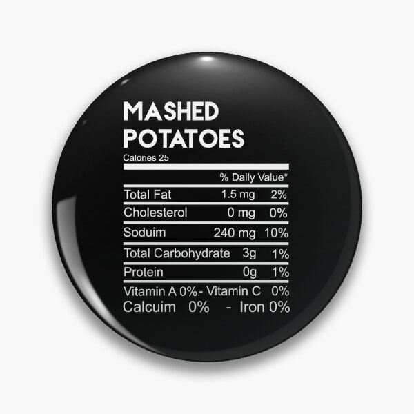 Item preview, Mashed Potato Nutrition Facts 2020 Thanksgiving Christmas designed and sold by Akmloza.