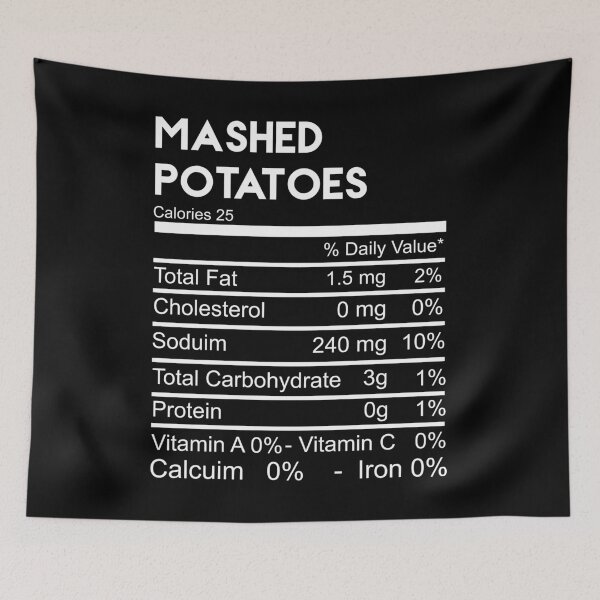 Item preview, Mashed Potato Nutrition Facts 2020 Thanksgiving Christmas designed and sold by Akmloza.