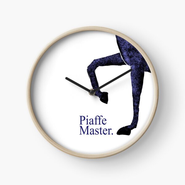 Dressage - Piaffe Master. Blue Horse Clock