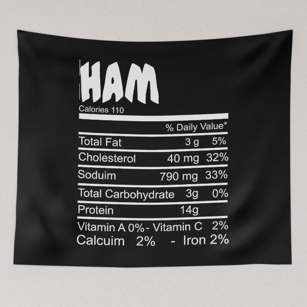 Item preview, Ham Nutrition Facts 2020 Thanksgiving Nutrition  designed and sold by Akmloza.