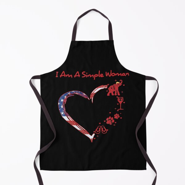 Item preview, I Am A Simple Woman Trump Wine Dog Flip Flop Funny designed and sold by KellybenArt.
