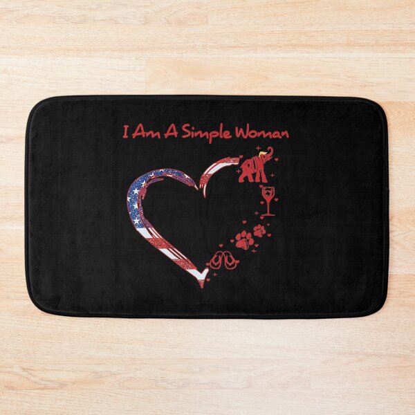 Item preview, I Am A Simple Woman Trump Wine Dog Flip Flop Funny designed and sold by KellybenArt.