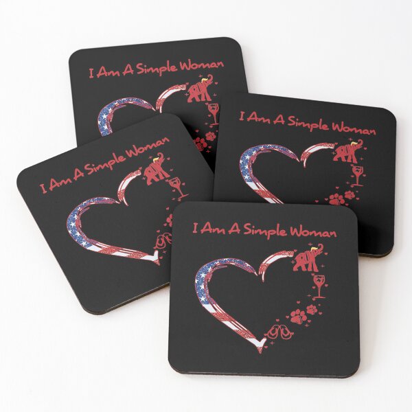 Item preview, I Am A Simple Woman Trump Wine Dog Flip Flop Funny designed and sold by KellybenArt.